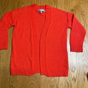 Marled ReUnited Clothing Women's Light Weight Red Cardigan Sweater Size XS
